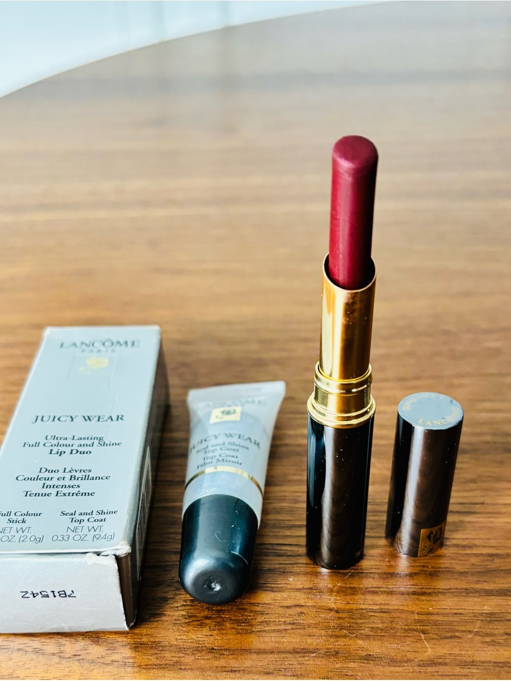 Lancôme Juicy Wear Lip Duo Foxy maroon & shine
